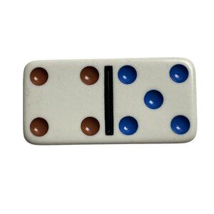 Double Nine Dominoes Replacement Tile 4 5 Color Dot Vintage 1998 mq